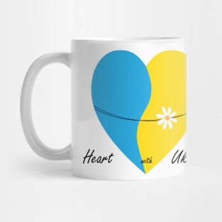 Heart with Ukraine Mug